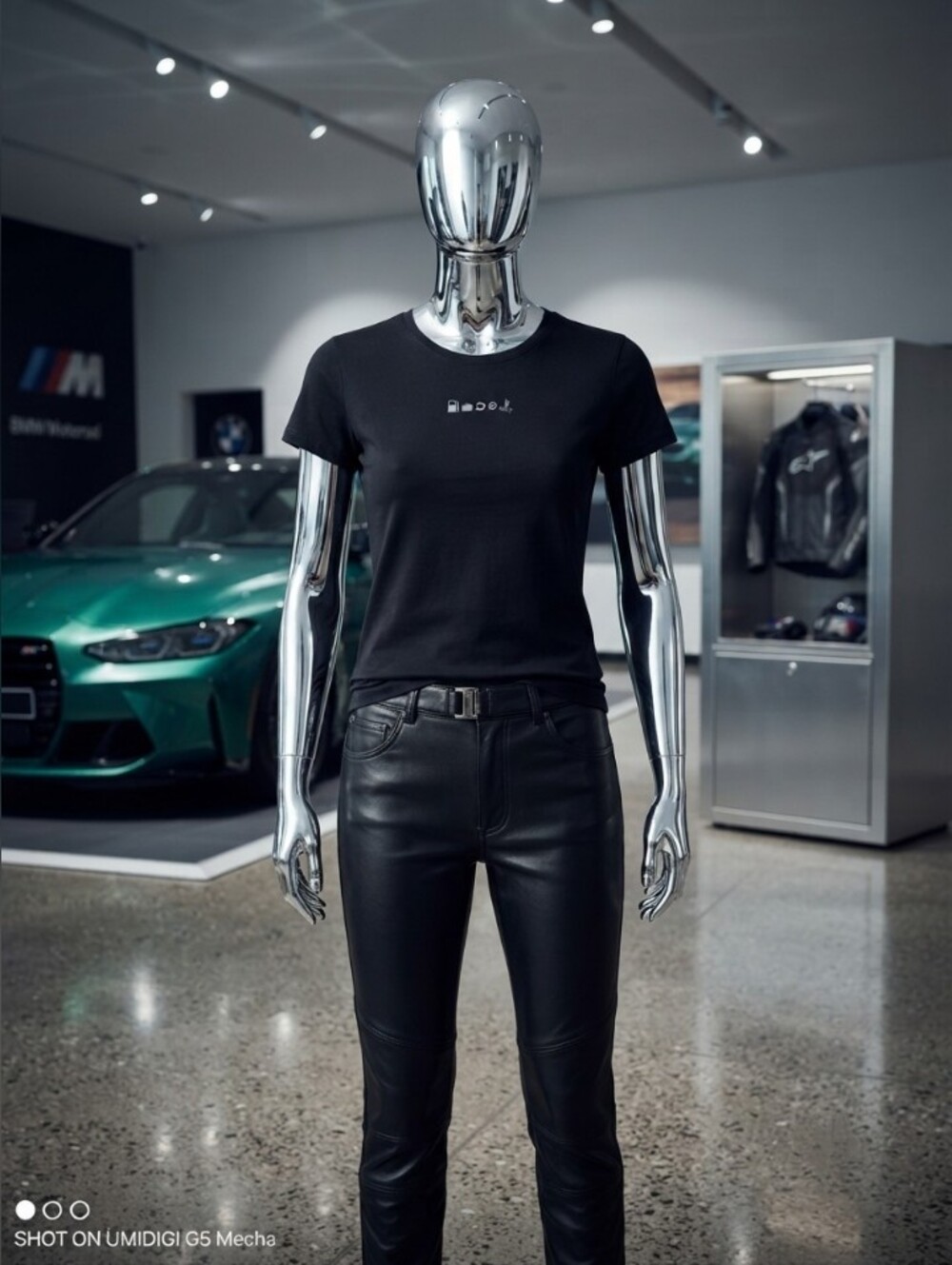 BMW MOTORRAD Black Short Sleeve Graphic Crew Tee